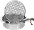 Stainless Steel Soil Sifter Set 1/3/6/9/12mm Mesh Screens Shovel for Garden Compost Screening Soil Filtration for Gardening