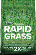 Scotts Turf Builder Rapid Grass Tall Fescue Mix - Combination Grass Seed and Fertilizer for Lawns Lawn Seed That Grows in Just Weeks 16 lbs.