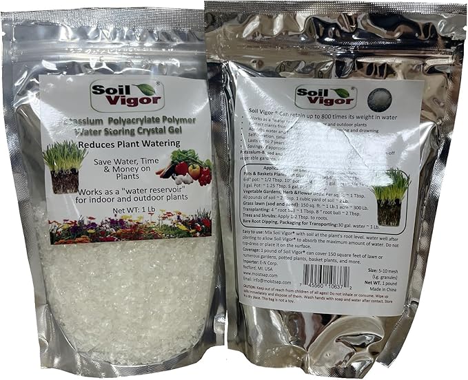 Introducing Soil Vigor® Granular: Revolutionizing Plant Hydration and Growth - 2 Pounds (Large Granules / 5-10 mesh)