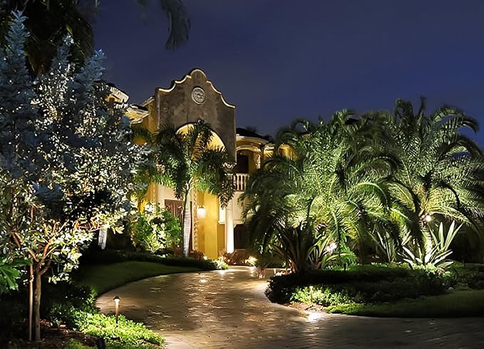 Westgate Lighting LED Landscape Lighting- Built-in Integrated LED Outdoor Light - Landscape Lighting- Integrated SMD LED Tower Clear Glass Lens (1 5-1/2 Diameter of Shade)