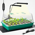 CARPATHEN Seed Starter Tray with Grow Lights and Heating Mat - 40 Cell Plant Germination Tray with 4.7 Humidity Dome Seed Starter Kit for Indoor Seed Starting and Propagation