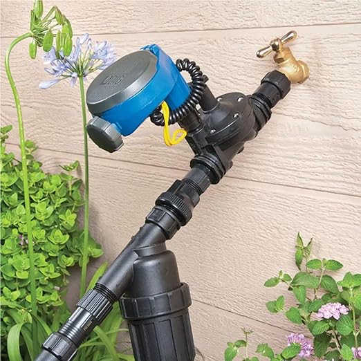 DIG P14-200 3/4 FHT X MHT All-Purpose Heavy Duty Drip Irrigation Kit Inline Y Filter with 200 Mesh Stainless Steel Screen and Flush Cap for Drip Irrigation Micro Sprinklers and Misting Systems