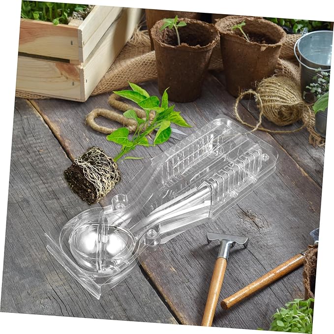10Pcs Breathable Seedling Transport Box Ventilated Plant Carrier for Chili Tree Saplings Flowers Efficient Shipping with Clamshell Design
