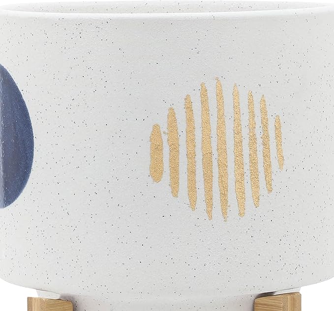 S2 58 Funky Planter W Stand White