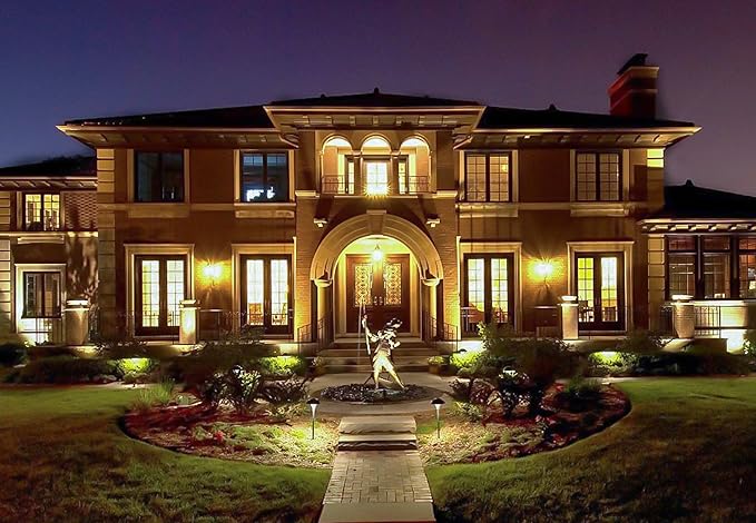 Westgate Lighting LED Area Light- Built-in Integrated LED Outdoor Light - 6 Height of Stem-Solid Brass Antique Bronze Finish Landscape Light- 12V of AC/DC Current (1)