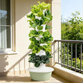 Hydroponic Growing System Kit Hydroponic Growing Tower with Automatic Water Circulation Indoor &amp Outdoor Vertical Planter Tower for Vegetables and Fruits with 4 LED Lights &amp Timer 5Layer