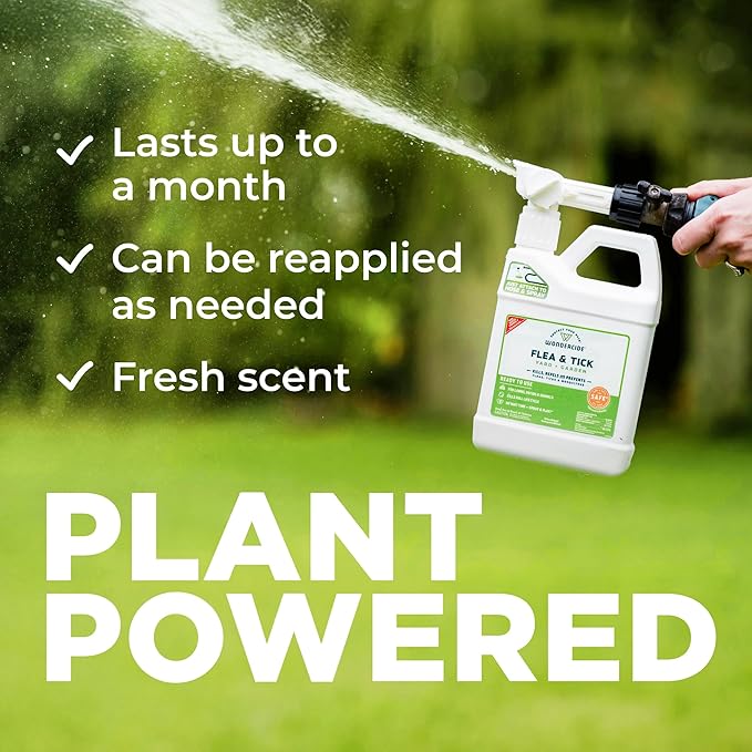 Wondercide - Ready to Use Flea Tick and Mosquito Yard Spray with Natural Essential Oils – Mosquito and Insect Killer Treatment and Repellent - Plant-Based - Safe Around Pets Plants Kids - 32 oz
