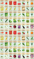 Black Duck Brand Set of 80 Vegetable and Herb Seeds - Semi Assorted - 100 Percent Non-GMO &amp Heirloom - Great for Starting a Garden! High Germination Rate! (80)