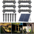 LED Solar Ground Lights Outdoor Ring Tree Ligh Yard Lighting Uplight Landscape Spotlights Made to Last(Yellow LightPack of 6)