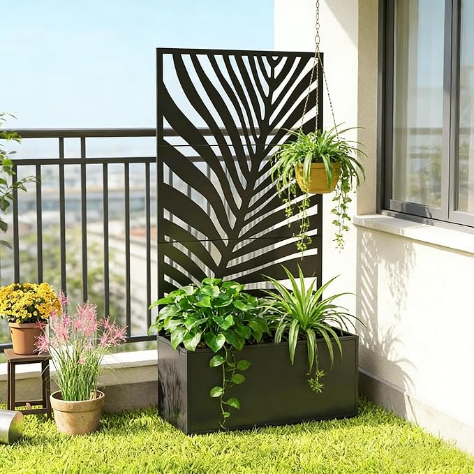 Industrial-Grade Outdoor Planter Box Permanent Metal Raised Bed That Won’t Rot or Warp - Low-Maintenance Large Garden Bed for Landscaping Lasts for Seasons with Modern Curb Appeal
