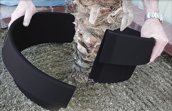 3 Pack of 24 inch Planting Rings (Open/Close Latch)– Tree &amp Shrub Watering Basins | Landscape Edging &amp Water Retention | Protects Trees Prevents Erosion Separates Rock Mulch &amp Grass | M