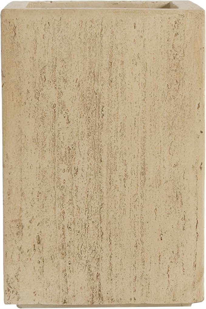 Handmade Rectangle Planter Box 19'.75'H Travertine