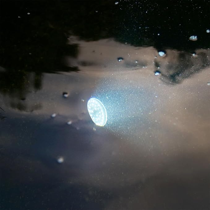 Alpine Corporation Outdoor 36 Count Pond or Garden Super Bright White LED Light with Transformer