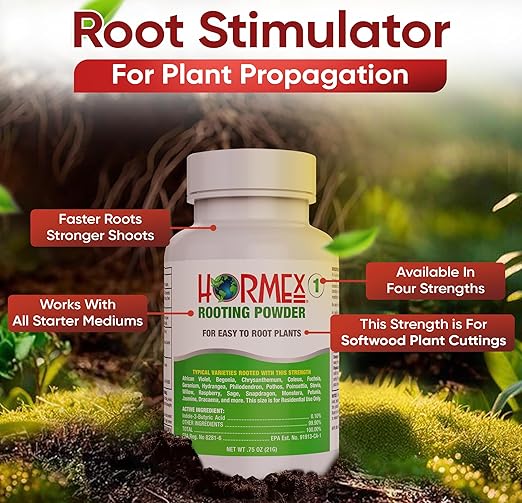 Hormex Rooting Powder #1 Rooting Cubes &amp Shears Combo - Rooting Hormone for Delicate Softwood Cuttings | Root Starter Cubes for Home &amp Garden Plants | Precision Straight-Blade Shears (50 Grow