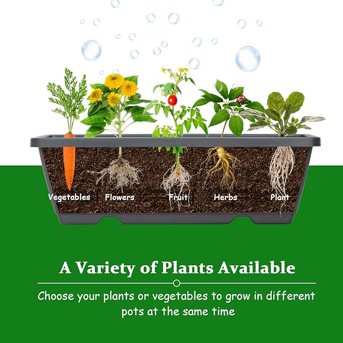 Giantex Set of 2 Vertical Raised Garden Bed Elevated Planter Raised Beds with Water Drainage Freestanding 5 Container Boxes for Vegetables and Flowers Growing Outdoor Indoor Patio Balcony