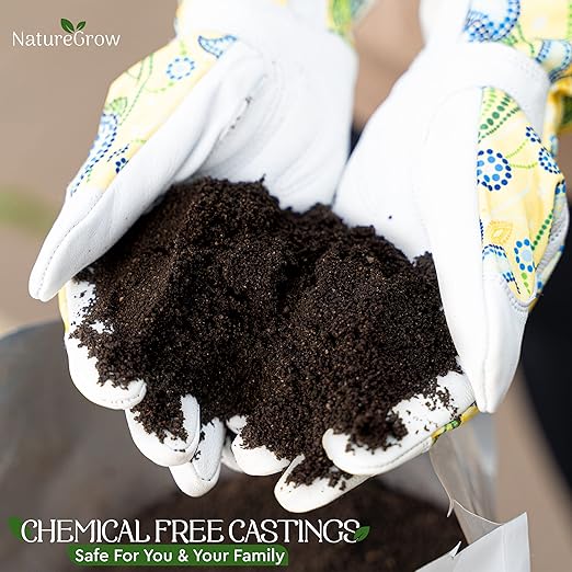 Earth Worm Castings 30LB (15LB 2 Bags) - Organic Fertilizer Includes Humic Acid - Pure Worm Castings for Gardening