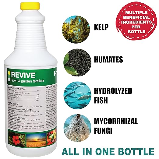 Organic Liquid Fertilizer for Plants – Boost Root Growth &amp Nutrient Absorption – Mycorrhizae + Soil Biology for Stronger Healthier Plants – Garden Vegetables Indoor &amp Hydroponic (GGO Revive