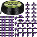 Tondiamo 1000' 5/8 Inch Drip Tape Irrigation Tubing Kit 16 Mil 6 Spacing Garden Hose Watering Tube Line Automatic Equipment for Garden Irrigation System Farms Landscape Lawn