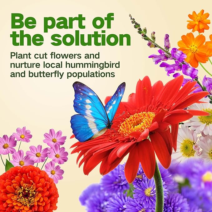 Lush&ampDew Cut Flower Seed Bank Gardening Gifts for Mom Women 32 Varieties Non-GMO Annual &amp Perennial Wildflower Seeds for Planting in Raised Garden Bed Home Garden Zinnia Sunflower Zone 3-1