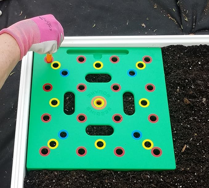3 x 3 Square Foot Design Stack-able White Vinyl Raised Garden Bed