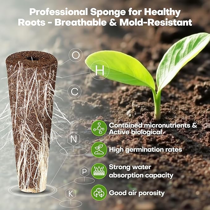 Ahopegarden Indoor Garden Hydroponics Growing System with Hydroponic Pods Kit