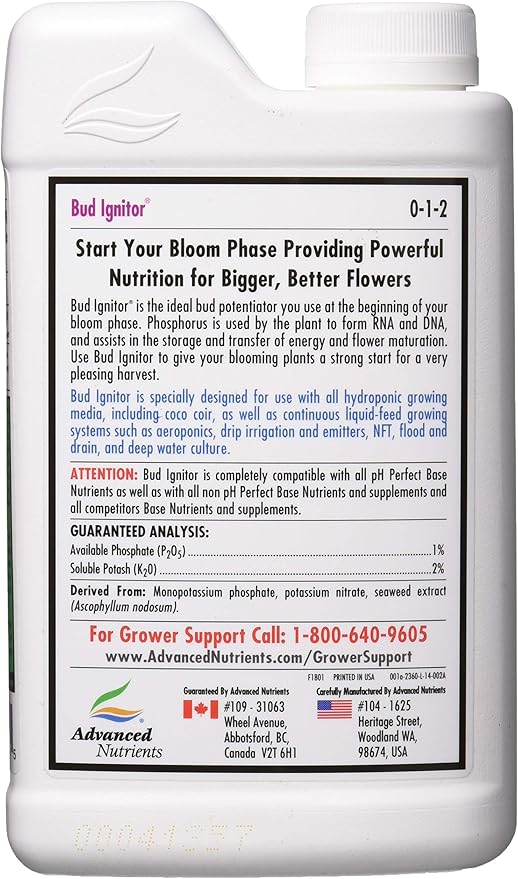 Advanced Nutrients Bud Ignitor Fertilizer 1L