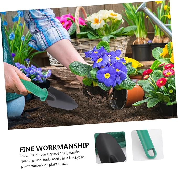 Mipcase Stainless Steel Garden Tools Set 10 Pcs with Case Perfect for Potted Plants Flower Beds and Vegetable Gardens