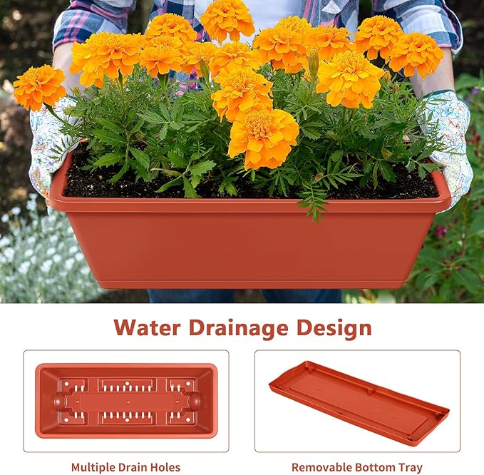 Raised Garden Beds Vertical Garden Planters Indoor Outdoor Standing Raised Planter Box with Legs Plastic Raised Bed Tiered Planter Boxes Elevated Herb Flower Beds for Vegetables Balcony Patio Red