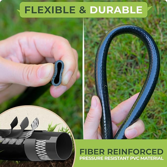 Carpathen 50 FT 1/2 Irrigation Tubing Mainline - Drip Irrigation Tubing Perfect for Push-To-Connect Garden Irrigation System or as Blank Distribution Hose for Any Gardening Project