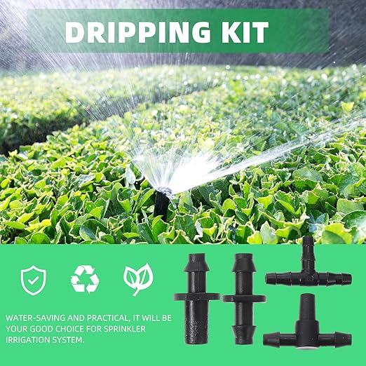 GLEAVI Automatic Drip Irrigation Kit 15m Garden Watering System DIY Micro Drip Sprinkler for Greenhouse Lawn and Patio Plant Irrigation