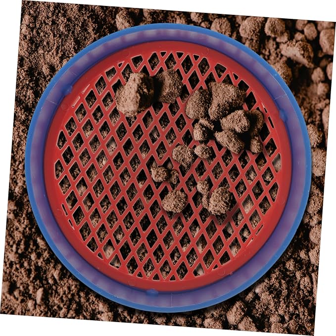 Sosoport 15sets Plastic Soil Sifters Mesh Screens for Gardening for Sifting Rocks and Handheld and Versatile Random Screens Included
