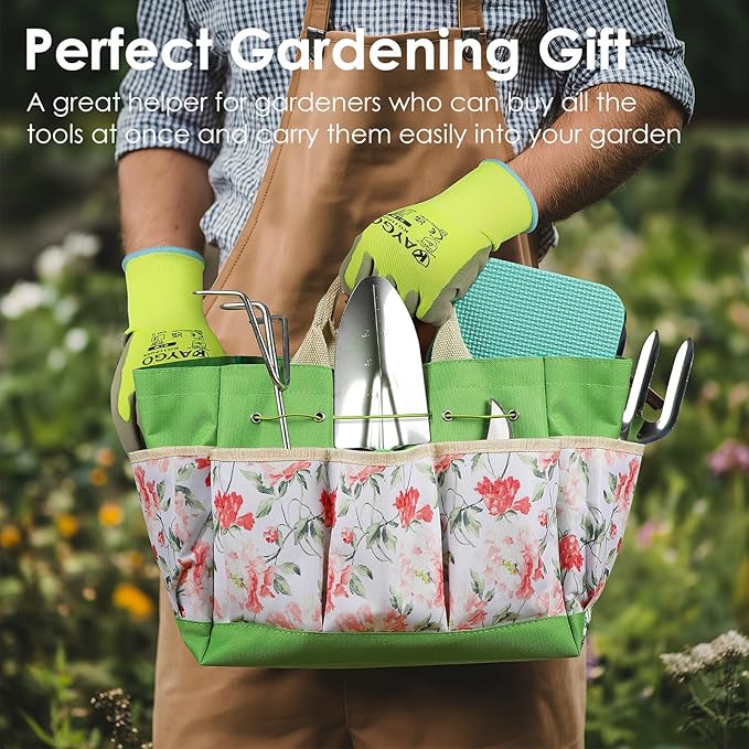 Orientools Gardening Gifts for Women &amp Men Garden Tools Set Kit with Bag 11 Piece Gardening Hand Tools Allotment Gifts for Gardeners