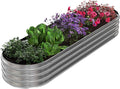 Galvanized Raised Garden Bed - 82x35x11in Planter Box with Open Bottom and Anti-Rust Coating - Easy-to-Assemble Elevated Flower Bed by Pure Garden