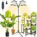 Grow Light with Stand Orchbloom Grow Lights for Indoor Plants 100W Natural Sunlight Full Spectrum Plant Growing Lamps for Houseplants &amp Bonsai Tree 4/8/12 Hr Timer Plant Light Auto On/Off Every