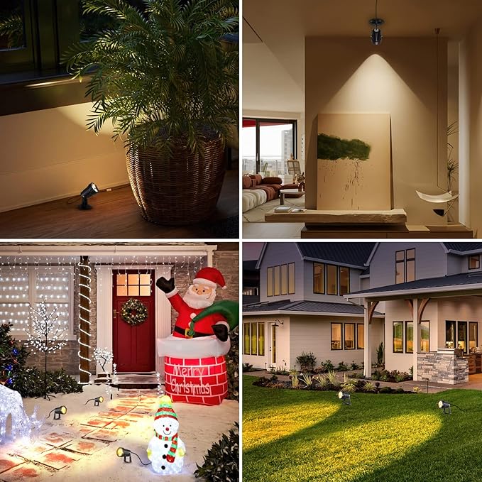 LemonBest Landscape Spotlights Warm White + Warm White