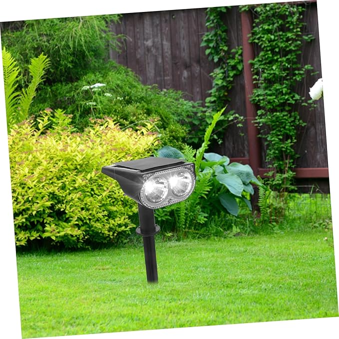 Homoyoyo 2pcs Solar Spotlights Led Landscape Lights Outdoor Garden Lights for Decorative Use