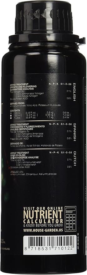 House &amp Garden HGAMT002 Treatement Amino Fertilizer 250 ml