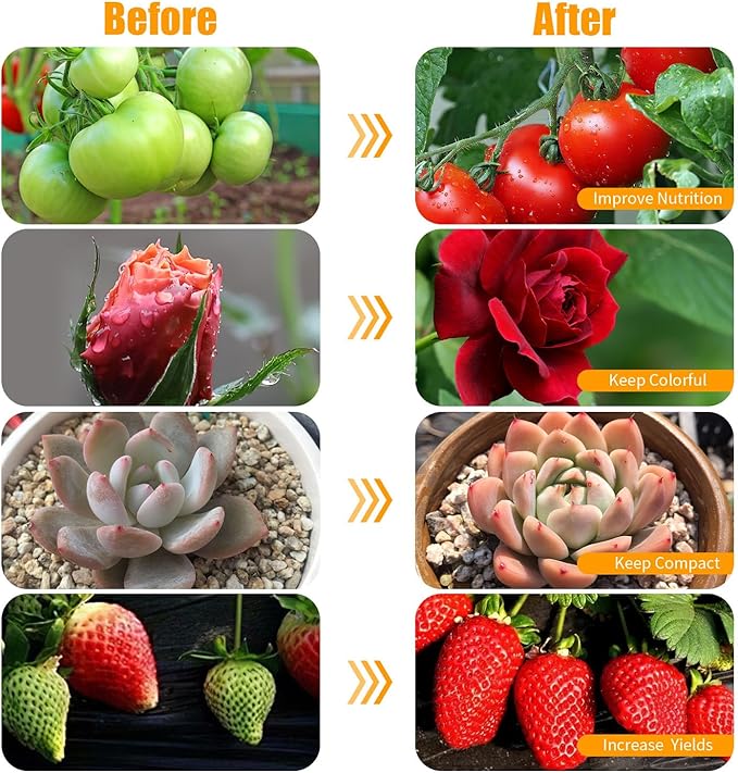 Black Clip Grow Lights for Indoor Plants 168 Full Spectrum LEDs Clip Plant Growing Lamps with Flexible Gooseneck and 4/8/12h Timer 3 Spectral Modes 10 Dimmable Levels (4 Head 1 Pack)