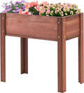31x16x31 inch Raised Garden Bed with Legs Elevated Wooden Planter Box for Outdoor Plants Flowers Fruits Vegetable Herb Growing