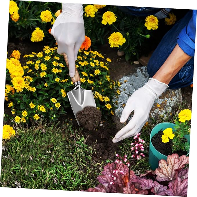 TOYANDONA Garden Tools Set Trowel Hand Tools Kit for Gardening Sturdy Stainless Steel Ergonomic Design for Men and Women Gardening