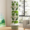 Hydroponics Growing System Tower with LED Grow Lights Pump and Movable Water Tank for Indoor Vertical Gardening