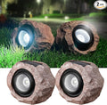 Timeflies Solar Rock Lights Outdoor 2 Pack Super Bright Solar Spot Lights Outdoor IP65 Waterproof Solar Yard Lights Auto On/Off Garden Decor for Outside Paths Sidewalks Yards Landscapes Patios