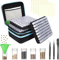 240 Slots Seed Storage Organizer Sturdy Seed Organizer Storage Box Containers Label Stickers Funnel Straight Curved Tip Tweezers for Vegetable Plants Garden