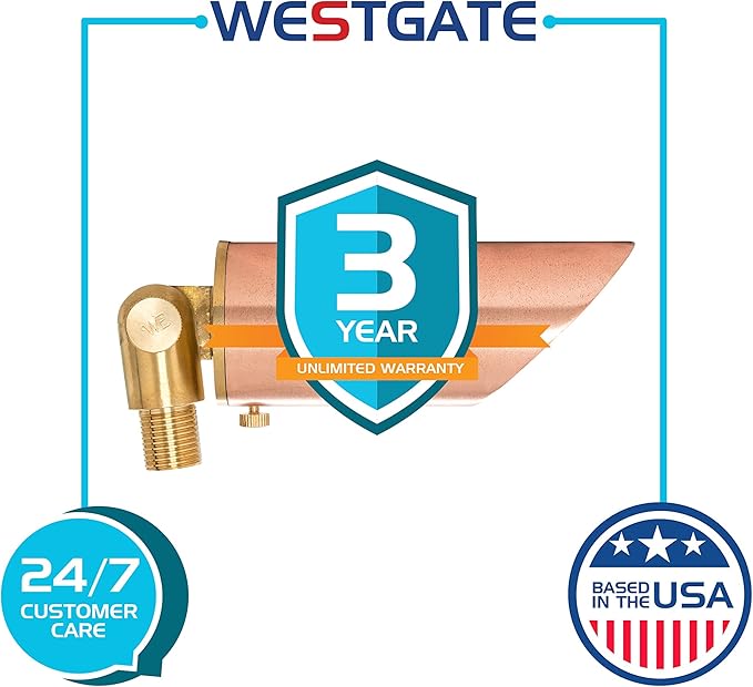 Westgate Lighting LED Directional Landscape Light - Solid Copper Spotlights with Natural Finish - 12V - All Accessories Included