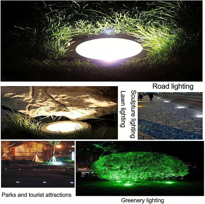 LED Underground Lights - AC 85-265V Ground LED Landscape Lights LED Beam Spotlight IP65 Embedded Outdoor Waterproof Courtyard Cob Buried Spotlights Path Lights(Warm Light30W)
