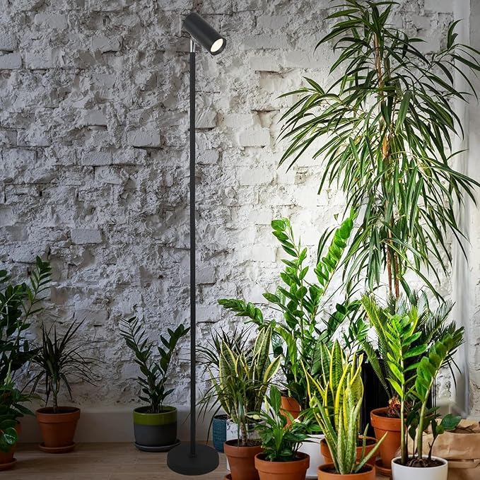 Grow Lights Stand for Indoor Plants Full Spectrum Tall Plant Light for Indoor Growing with 20W COB Plant Light Bulb4812H Timer Led Growth Floor Lamp for Large Plant Seedling(6 Level Height)