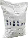 Nature’s Seed Jimmy's Blue Ribbon Mix Kentucky Bluegrass and Perennial Ryegrass Grass Seed Blend High-Traffic for Garden Lawn Yard 5 lbs