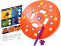 Round Seed Planting Template – Patented Color-Coded Garden Spacing Tool Kit with Seed &amp Seedling Spacer Dibber with Seed Spoon &amp Laminated Vegetable Growing Guide