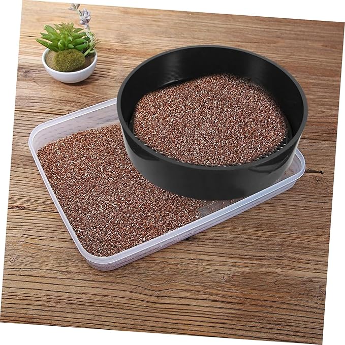 Happyyami 5sets Plastic Soil Sieve Set for Garden Planting Sifting Pan Terrarium Soil Screen Gardening Tool