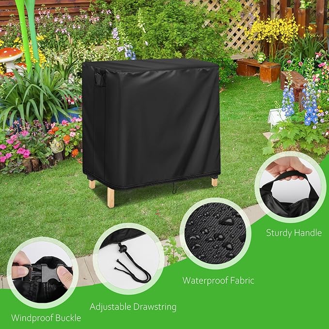 Cover for Raised Garden Bed 38 x 15 x 30 inch Waterproof Elevated Flower Bed Covers for Winter Raised Tall Planter Box Cover for Outdoor Protection